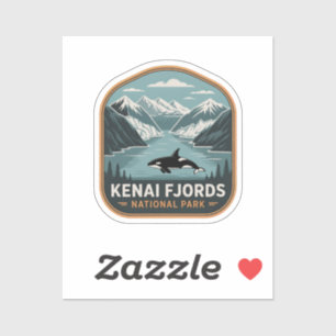 Sticker Badge Orque du Parc national des fjords de Kenai