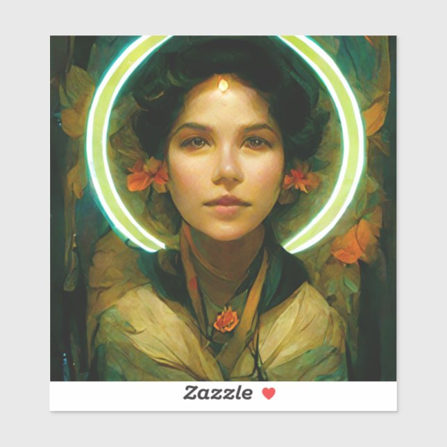 Sticker Bague De Lumière Imaginaire Sci-fi (Feuille)