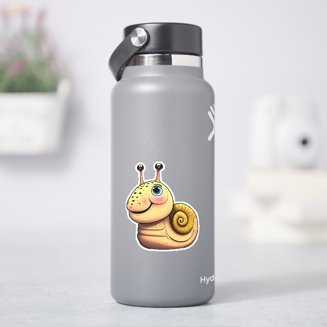 Sticker Baguette autocollante de caricature d'escargot (HydroFlask)