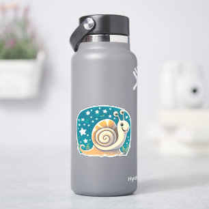 Sticker Baguette autocollante de caricature d'escargot