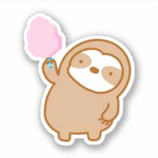 Sticker Baguette en coton rose mignonette en fentes en vin