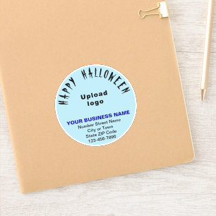 Sticker Baguette en vinyle bleu clair d'Halloween