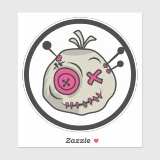 Sticker Baguette en vinyle Voodoo Moyen 6" x 6"