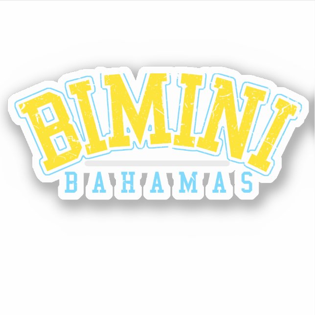 Sticker Bahamas Bimini Vacances Bahamian Cruise (Devant)