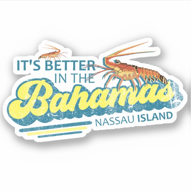 Sticker Bahamas Nassau Bahamas Vacation Cruise (Devant)