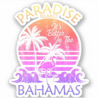Sticker Bahamas Paradise Island Vacances Cruise