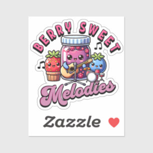 Sticker Baies mignonnes Jamming doux Melodies