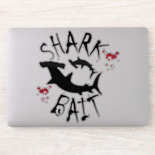Sticker Bain de requin éclaboussé de sang Drôle surf