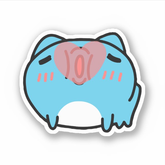 Sticker Baiser de BugCat Capoo (Devant)