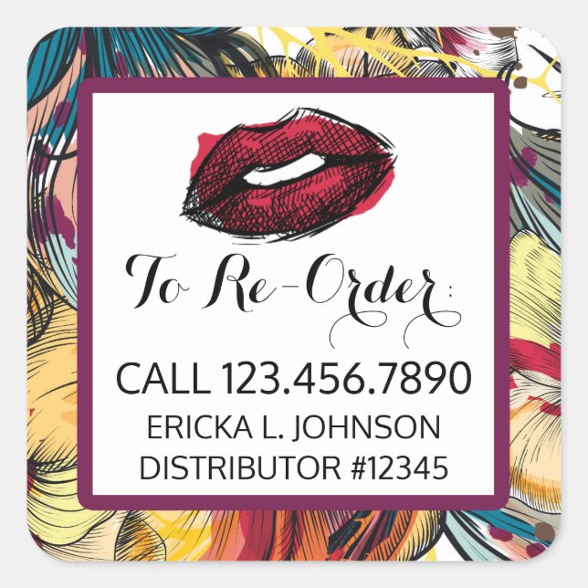 Sticker baissier pour réorganiser le distributeur  (Devant)