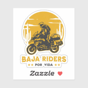 Sticker Baja Riders - Moto Aventure équitation