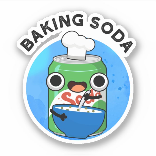 Sticker Baking Soda Funky Soda Pop Pun (Devant)
