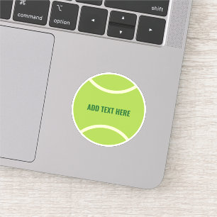 Sticker Bal de tennis vert moderne