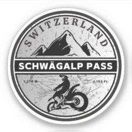 Sticker Balade en moto Schwägalp Pass alpes suisses