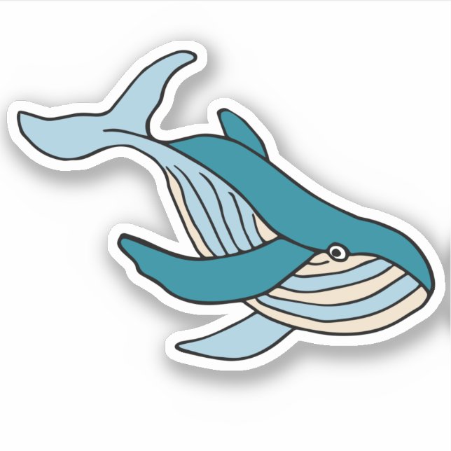 Sticker Baleine pour enfants (Devant)