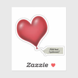 Sticker Balise de message du coeur de ballon