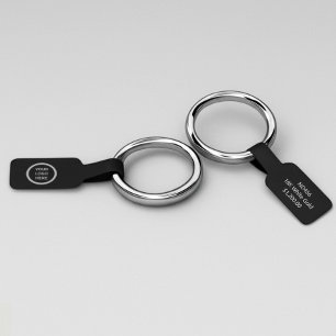 Sticker Balise de prix de pliage pour bijoux à cloche noir