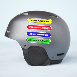 Sticker Balise Nom du Casquette dur personnalisé - Travail