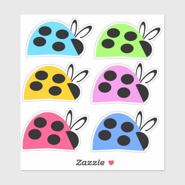 Sticker Balises de couleurs multiples (Feuille)