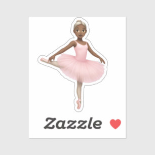 Sticker Ballerina Emoji en Tutu rose