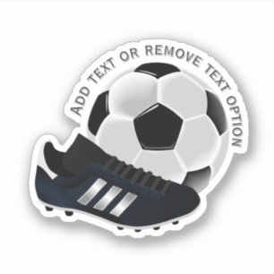 Sticker Ballon de football et chaussures de sport