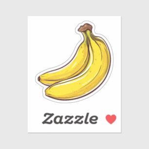 Sticker Banane caricaturale