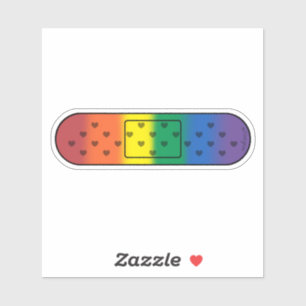 Sticker Bandage arc-en-ciel mignon