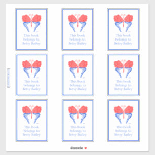 Sticker Bandana Papillon Plaque