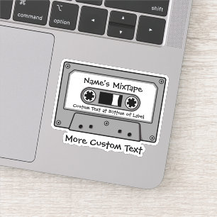 Sticker Bande audio grise cassette