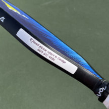 Bande Bord Pickleball Paddle Nom personnalisé Text