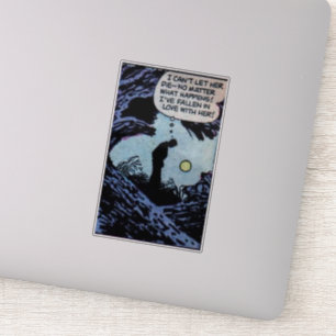 Sticker Bande dessinée d'horreur d'âge d'or   bandes dessi