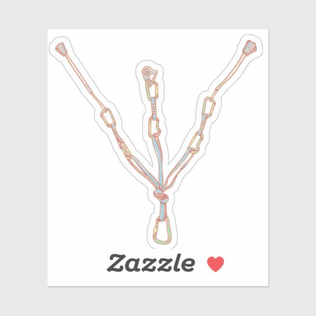 Sticker Bande escalade de la roche de commerce (Feuille)