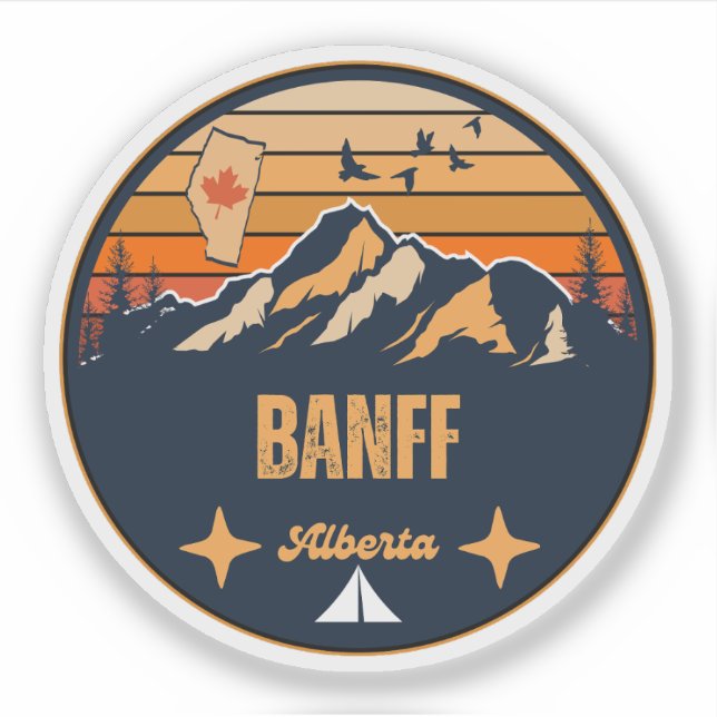Sticker Banff, Alberta (Devant)