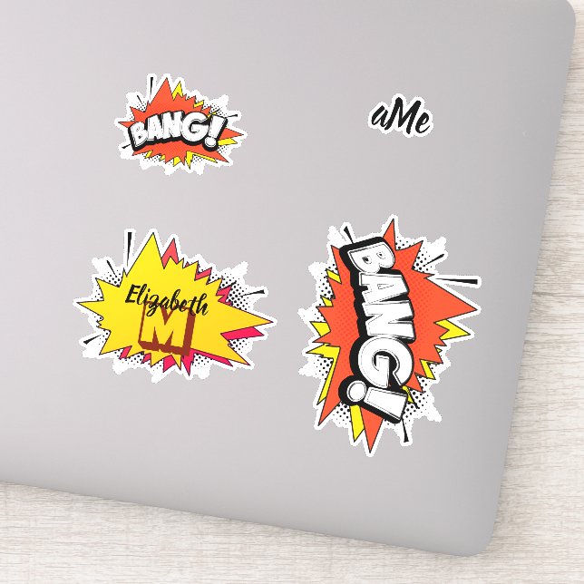 Sticker Bang Retro Action Comic Book Bubble (Détail)
