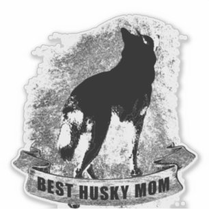 Sticker Bannière MEILLEUR HUSKY MOM