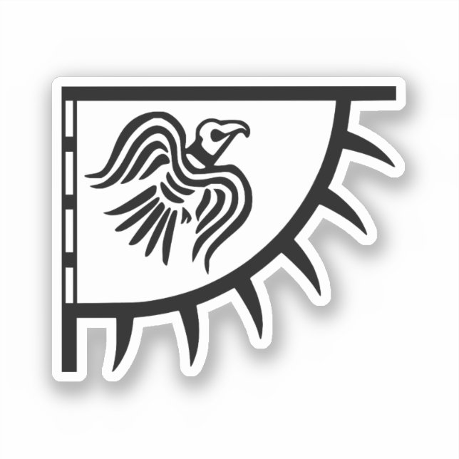 Sticker Bannière Raven Viking (Recto)