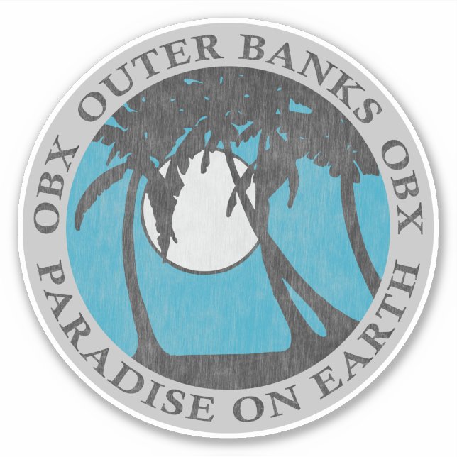 Sticker Banques Extérieures OBX Paradise Sur Terre (Argent (Devant)