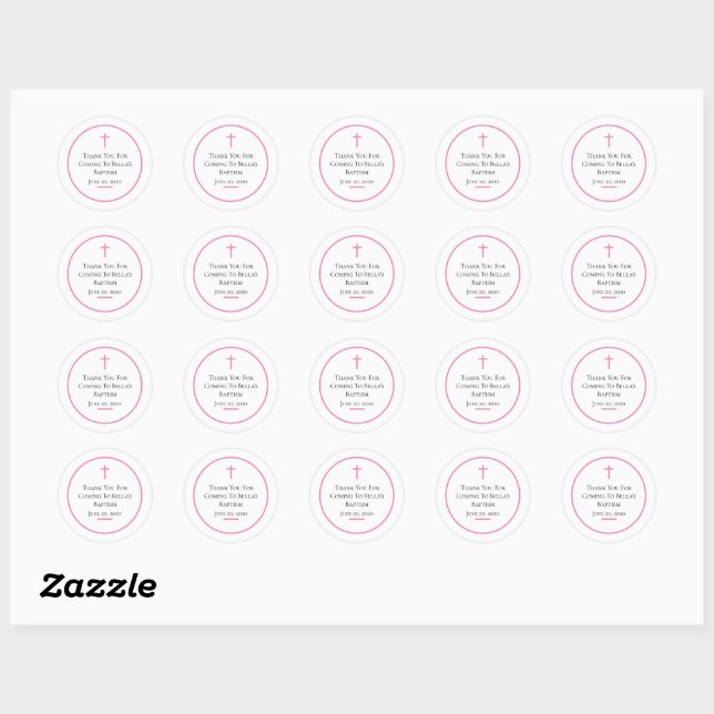 Sticker baptism Personnaliser (Feuille)
