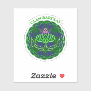 Sticker Barclay Scottish Tartan Celtic Thistle