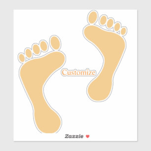 Sticker Barefoot Beach Bum Thunder_Cove