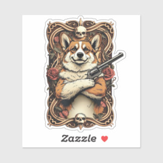 Sticker Bark baroque : L'Outlaw Gentleman