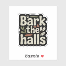 Bark the Halls - Minimal Dog Holiday