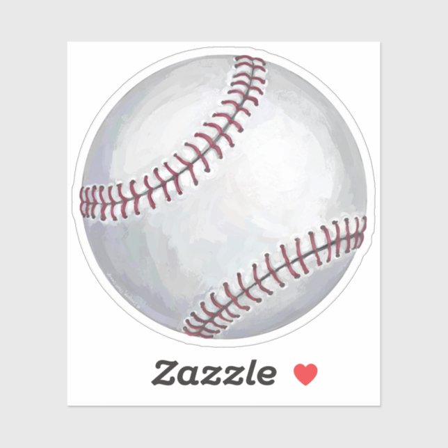 Sticker Baseball américain peint (Feuille)