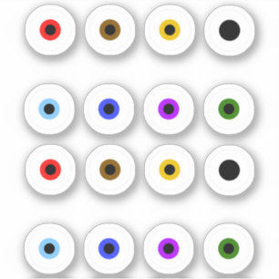 Sticker Basique Éffrayant coloré