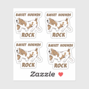 STICKER BASSET HOUNDS ROCK