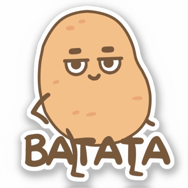 Sticker Batata Potato drôle Arabe arabe (Recto)