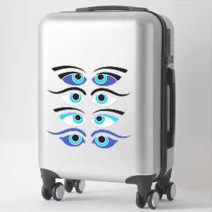 Sticker Bateau de pêche grec Yeux