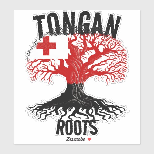 STICKER BÂTIMENT À RACINE TONGAN (Feuille)