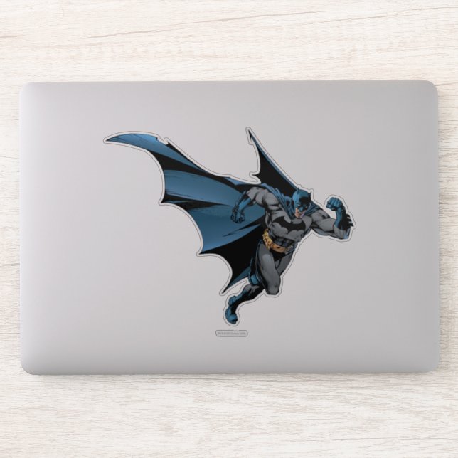 Sticker Batman court avec enthousiasme (Ordinateur)