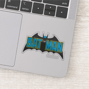 Sticker Batman Logo noir bleu Vintage